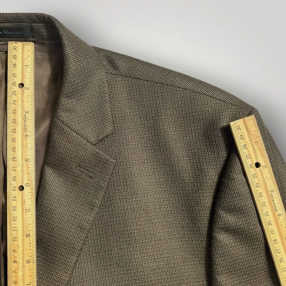 RALPH LAUREN Regular fit Mens Blazer Sport Coat Two Button Suit Jacket 50R Brown